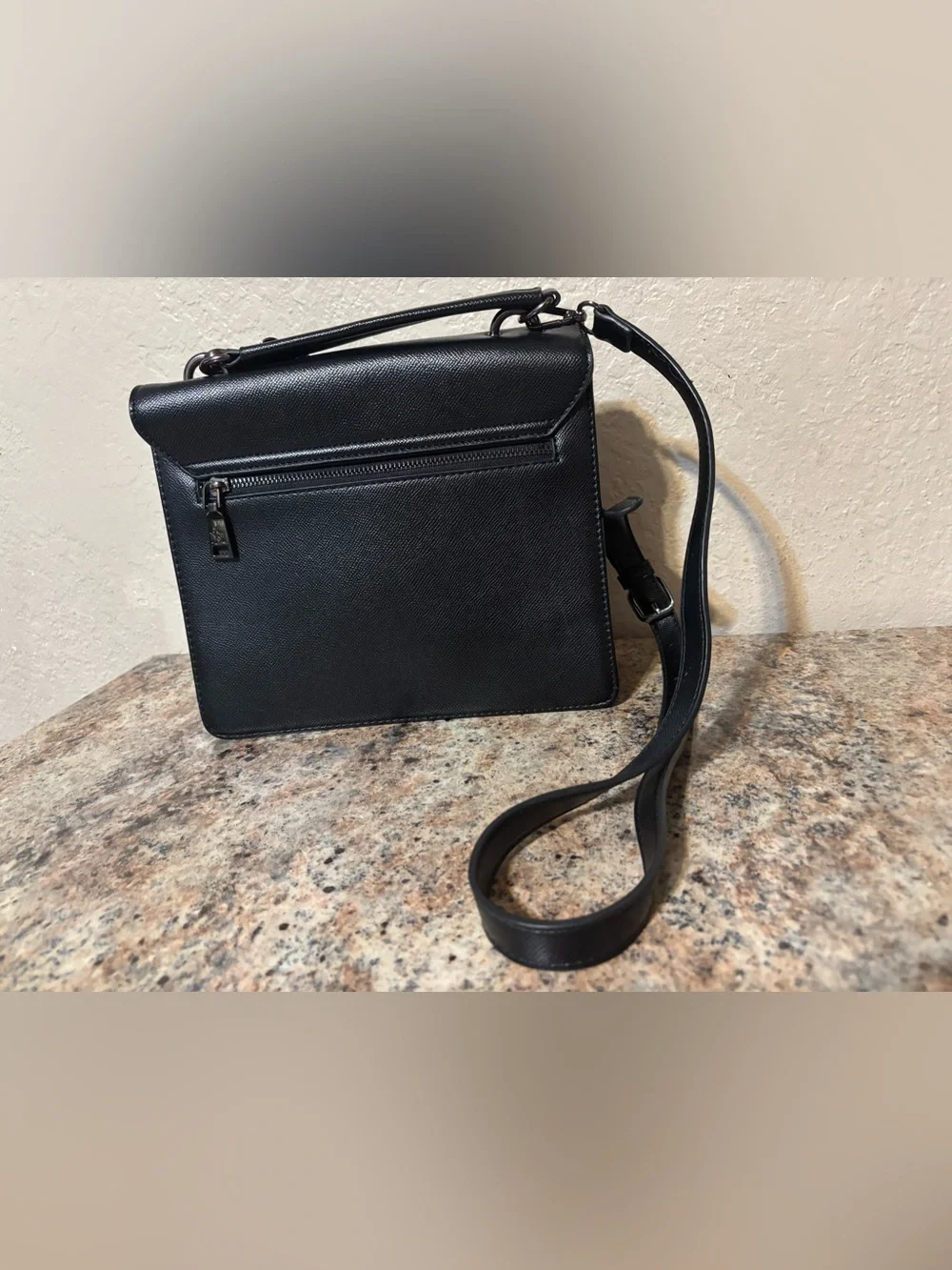 Badgley Mischka Purse Black Metal Crossbody Small Tote Chic Christmas Birthday